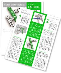 There's no right or wrong way to create your own business flyer in microsoft word. Crossword Business Newsletter Template Design Id 0000010516 Smiletemplates Com