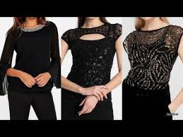 Stylish Black Tops For Girls Trendy Western Wear For Women 2020 In 2020 Western Wear For Women Western Dresses For Girl Western Wear