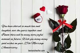 It is a day that helps us to recall old memories. 25th Marriage Anniversary Wishes Messages Sayings