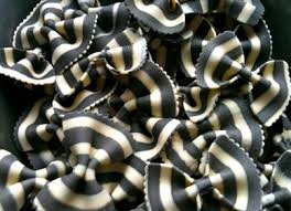 Black And White Bow Tie Pasta Black And White Bow Tie Pasta Whimsical Halloween Eats Cute Food Black Pasta Black Food
