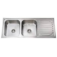 Double bowl farmhouse sink with drainboard. Jayna Dbsd05 Double Bowl Sink With Single Drain Board Border Amazon In Home Improvement
