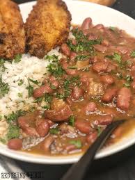 In new orleans, red beans and rice, affectionately called red and white, is traditionally served on a monday as a way to use up sunday dinner's ham bone. New Orleans Style Red Beans And Rice With Pickled Pork Red Beans And Eric
