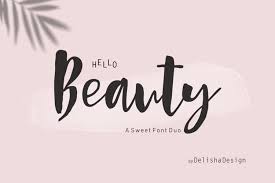 I think the combination of raleway and the fairly ornate old stye goudy bookletter 1911 make for a super classy pair. Hello Beauty Script Font Duo 283219 Handwritten Font Bundles