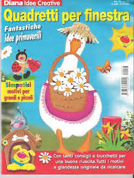 Diana Idee Creative Quadretti Per Finestra Easter Crafts Diy Magazine Crafts Magazines For Kids
