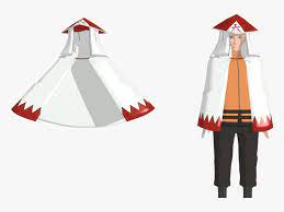 Naruto Cape Mmd Dl Naruto Hokage Hat Png Transparent Png Kindpng