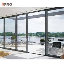 Legacy 3 lite toplite clear glass left hand inswing white primed fiberglass prehung front door. Aluminum Sliding Glass Patio Doors Exterior Huge Modern Iso9001