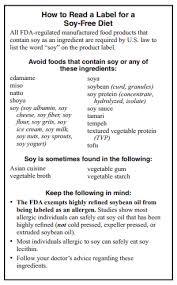 How To Read A Label For A Soy Free Diet From Fare Reading Food Labels Fast Metabolism Soy Free