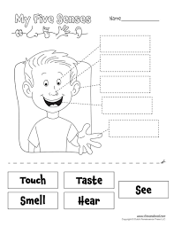 The five senses 5 worksheet. Five Senses Coloring Pages For Preschool