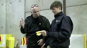 Why was Team GB hockey star allowed to fire taser? Police force deny it  broke the law during riot training publicity stunt