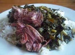 Smoked Pork Hocs Or Smoked Turkey Neck Collard Greens Make Sure You Add Worchestershire To Your Degla Turkey Neck Recipe Smoked Turkey Greens Recipe Soul Food
