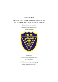 Judul yang tepat tidak hanya membutuhkan rangkaian kalimat yang unik, menarik, dan kontekstual, tetapi juga rapi dan sesuai kaidah. Doc Karya Ilmiah Yohana Hutajulu Academia Edu