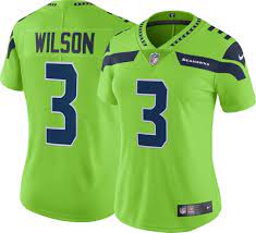 Buy nfl seattle seahawks team jerseys, hats, apparel and other sports gear here. Nike Women S Seattle Seahawks Russell Wilson 3 Turbo Green Limited Jersey Dick S Sporting Goods