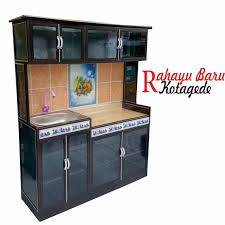 Lihat aneka tempat penyimpanan seperti toples dan kotak makan. Jual Lemari Rak Piring Kombinasi Wastafel Lemari Dapur Kota Yogyakarta Rahayu Furniture Tokopedia