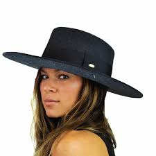 WOMENS GREY WOOL FEDORA HATS