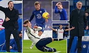 Chelsea football club, london, united kingdom. Chelsea 0 0 Tottenham Spurs Return To The Premier League Summit After Goalless Stalemate Daily Mail Online