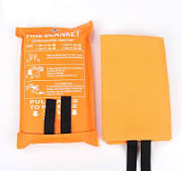 Emergency Fire Blanket 1*1m Fiberglass Silica Anti Factory ...
