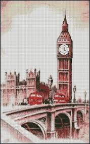 Pattern for cross stitch in pdf and css for cross stitch saga stitch count: Free Chart Big Ben Cross Stitch
