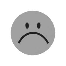 Your friend doesn't want to go out with you or refuses to go to a party? Sad Face Sticker