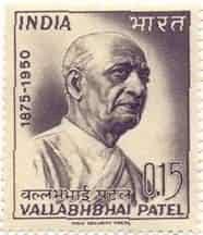 31 Oct. 65 Vallabhbhai Patel. Personality, Freedom Fighter, Sardar, Indian National Congress, Lawyer, Deputy Prime Minister, 15 P. - MNH Stamp - ...