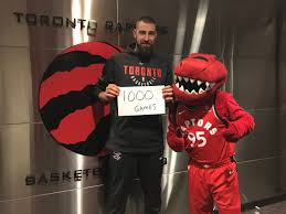 Raptors republic @ sports centre cafe The Raptor On Twitter Well I Made It 1000th Home Game For Me Tonight Thanks To Everyone For All The Support I Hope I Ve Made You Laugh Thanks Raptors Fans Jvalanciunas Thanks