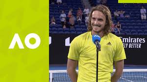 Tsitsipas djokovic, with 17 major titles, has won all eight of his australian open finals and is looking to close the gap on the record of 20 slam trophies held by. Stefanos Tsitsipas Great Having That Energy Back On Court Interview 2r Australian Open 2021 The Global Herald