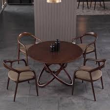 Round or square, traditional dining table shapes can work in a small space. Nordic Round Dining Table And Chair Combination Modern Minimalist Small Dining Room Dining Table Solid Wood Table Aliexpress