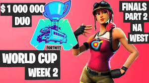 Fortnite world cup tournament final, semi final and quarter final and all weeks. Fortnite World Cup Week 2 Highlights Final Part 2 Na West Duo Fortnite Tournament 2019 Youtube