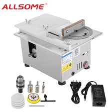 Volo le comparatif des tables de sciage. Allsome Scie De Table De Precision Mini Scie De Table Bricolage Tour De Travail Du Bois Polisseuse Perceuse Dc 12 24v T6 Aliexpress