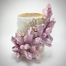 Ad Design Your Own Ceramic Crystal Vase Amazing Gift Idea For Crystal Lovers And Gemstone Lovers Holiday Gifts Diy Resin Art Polymer Clay Crafts Crystals