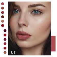 Amazon.com: evpct 1 件淡紫色霧面液體口紅唇光澤套組適合黑人女性24 小時粉紅色絲滑天鵝絨口紅唇唇蜜霧面大號duracion mate