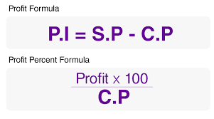 Profit Formula Profit Percentage Formula And Gross Profit Formula