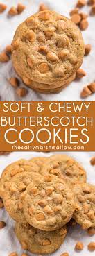 Butterscotch Chip Cookies The Salty Marshmallow Recipe Butterscotch Chip Cookies Favorite Cookie Recipe Butterscotch Chips