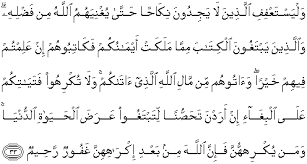 Yahdil laahu linoorihee mai yashaaa'; Al Quran Translation In English Surah An Nuur