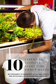 10 Essential Items That Every Aquarium Owner Needs Aquarium Supplies List We Explore All The Necessitie Aquarium Supplies Fish Tank Themes Fish Tank Cleaning