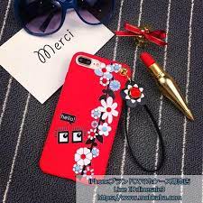 fendi 花柄 iphone xケース おしゃれ 可愛い花柄 デザインのフェンデイ ストラップ付き ブランド アイフォン8 iphone7 保護カバー イラスト fendi iphone 11 case