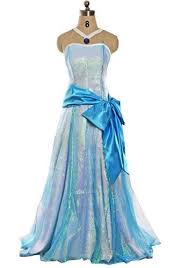 Disney Princess Tiana Blue Ball Gown Cosplay Costume Disney Princess Dresses Princess Outfits Princess Tiana Blue Dress