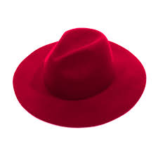 Red Wide Brim Fedora Felt Plain Hats W0166a Red Sun Yorkos Zoria