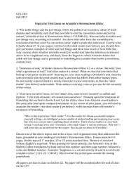 Aristotle S Nicomachean Ethics Study Questions