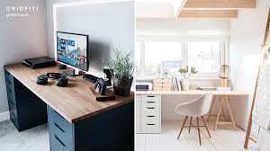 This clever ikea hack computer desk is perfect for a home office, with the bonus of lots of storage space with the kallax shelves, for around $150. 20 Best Minimalist Desk Setups Home Office Ideas Gridfiti