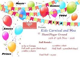 Kids Carnival Flea Bangalore Kids Carnival Carnival Fleas