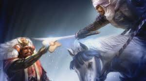 A Depiction Of The Legendary One On One Fight Between Takeda Shingen And Uesugi Kenshin At 4th Kawanikajima In Reality Samurai Warrior Takeda Shingen War Art