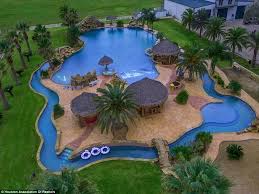 Maybe you would like to learn more about one of these? Texas Mansion With The Largest Backyard Swimming Pool In The World Sells For A Steep Discount Original Oil Tycoon Owner Gives Up His Home Resort Paradise