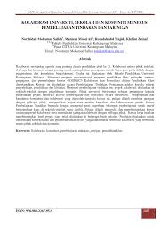 Dalam apa keadaan sekalipun, ibu bapa dan guru memang saling memerlukan. Pdf Kolaborasi Acern