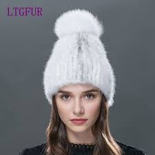 Ltgfur Real Mink Fur Hat Vyazanaya Zimna Shapka Norkovaya Kapachka Lisicha Kozha Pompony Nova Shapka 2017 Novata Goresha Razprodazhba Visoko Kachestvo Damski Shapki Unitsgood News