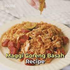 Sos cili, sos tiram, sos labu, kicap pekat. Singapore Foodie Yummy Maggi Goreng Basah Recipe Facebook