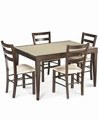 Cafe Latte 5 Piece Dining Set Dining Table And 4 Slatback Chairs I Fell In Love With This Ta Cheap Dining Room Sets Glass Top Dining Table Dining Room Sets