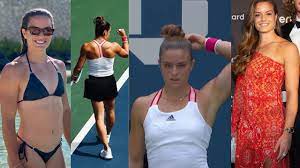 Both muguruza and sakkari will wear the adidas london jacket that has two layers of mesh for lightweight coverage. Maria Sakkari Athletic Tennis Girl From Greece Youtube