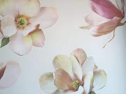 Large Magnolia Decals Flower Wall Decals Eco Friendly Flower Wall Stickers Wall Dressed Up Flower Wall Decals Flower Wall Stickers Magnolia Nursery Decor
