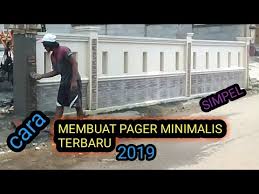 Model pagar minimalis desain & contoh gambar terbaru yang modern, dari: Model Pager Tembok Minimalis Terbaru 2019 Persi Tukang Bangunan Youtube
