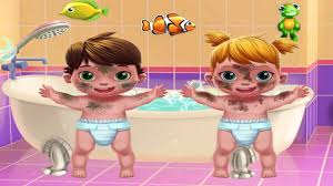 Then, begin filling with water after about ten minutes, once the foam starts to disappear. Fun Care Kids Game Baby Twins Babysitter Play Dress Up Bath Time C In 2021 Fun Games For Kids Baby Games Twin Babies